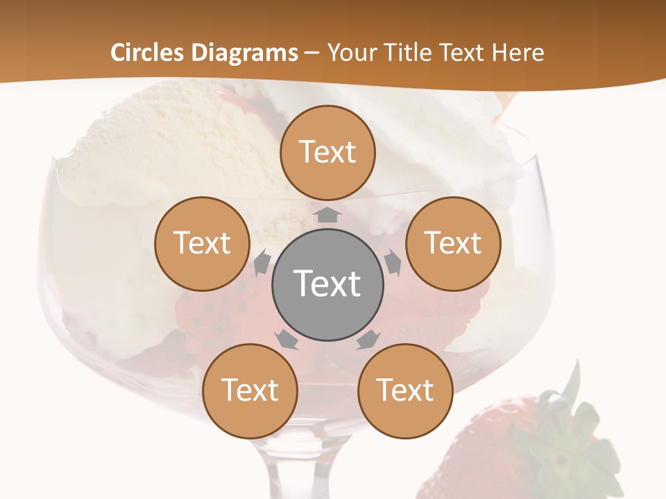 Frozen Dessert Vanilla PowerPoint Template