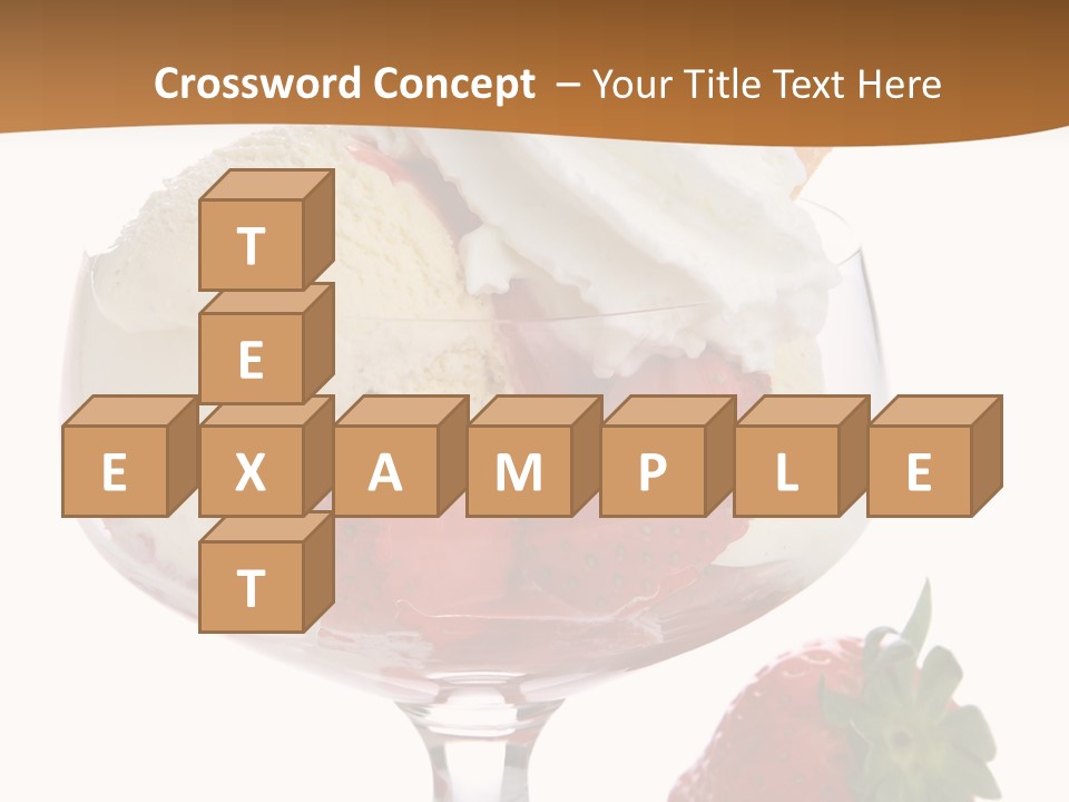 Frozen Dessert Vanilla PowerPoint Template