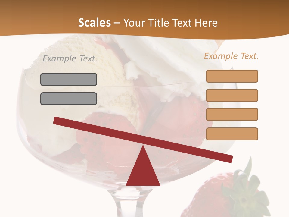 Frozen Dessert Vanilla PowerPoint Template