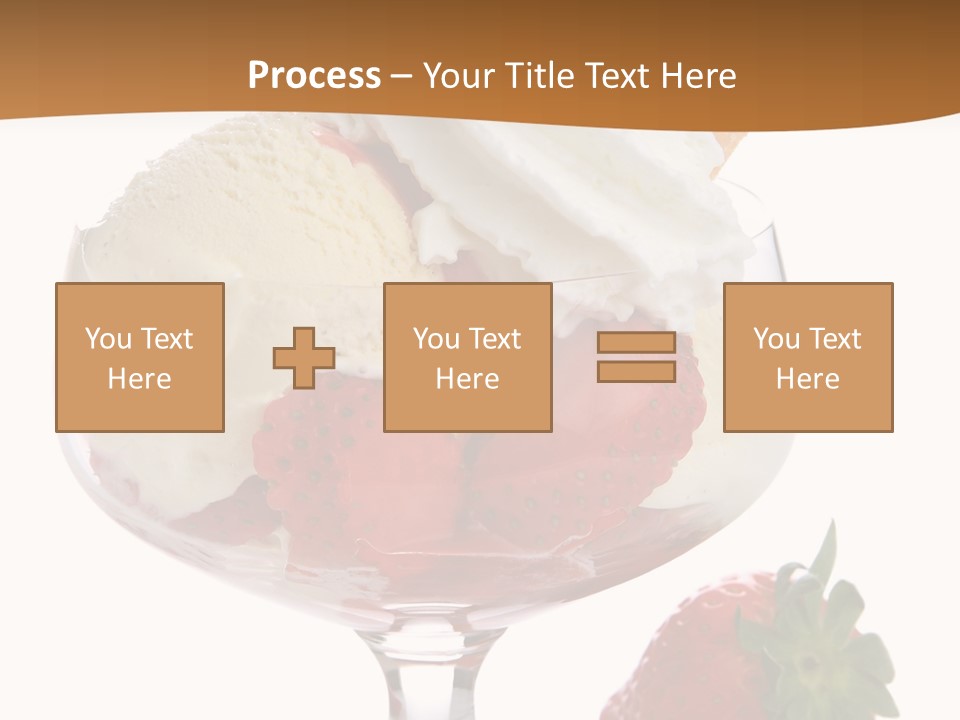 Frozen Dessert Vanilla PowerPoint Template