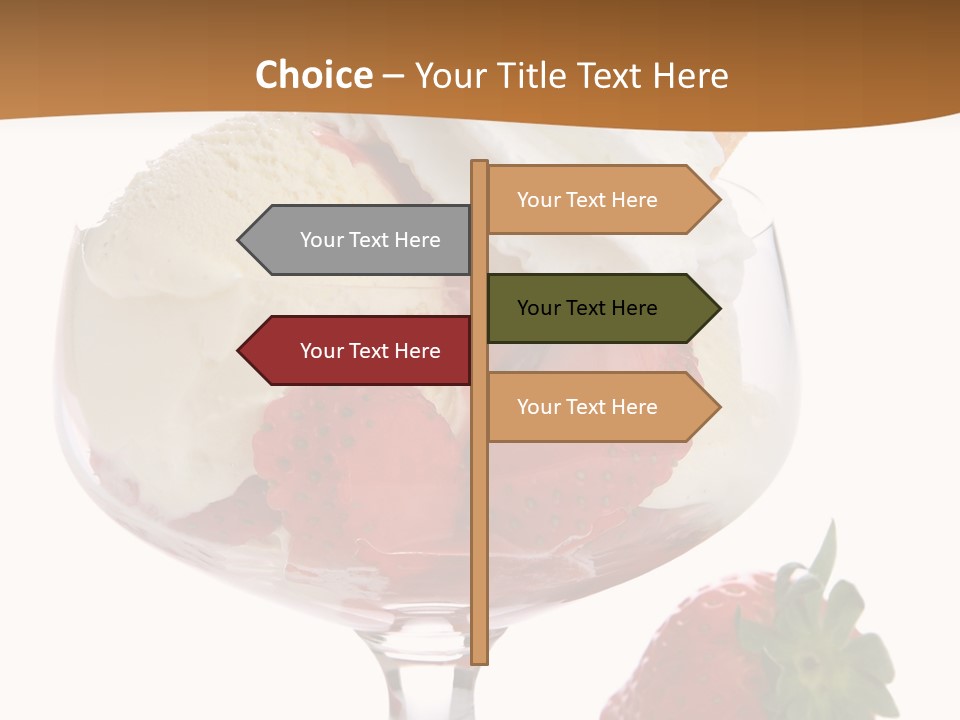 Frozen Dessert Vanilla PowerPoint Template