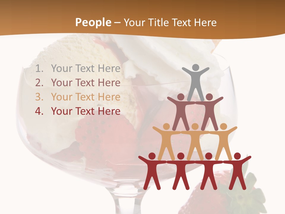 Frozen Dessert Vanilla PowerPoint Template
