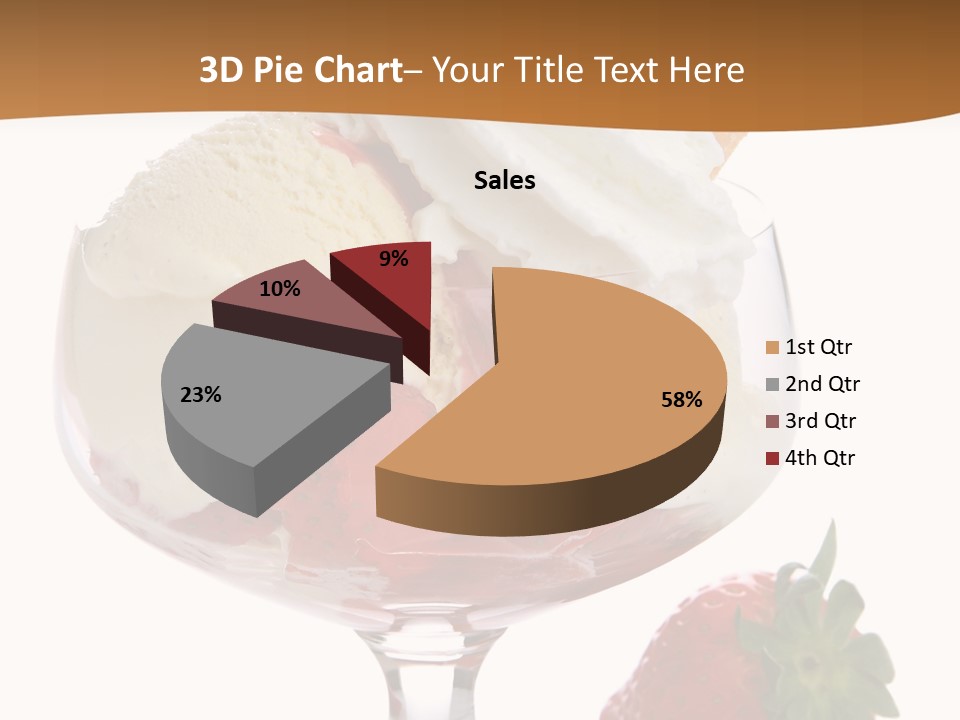 Frozen Dessert Vanilla PowerPoint Template