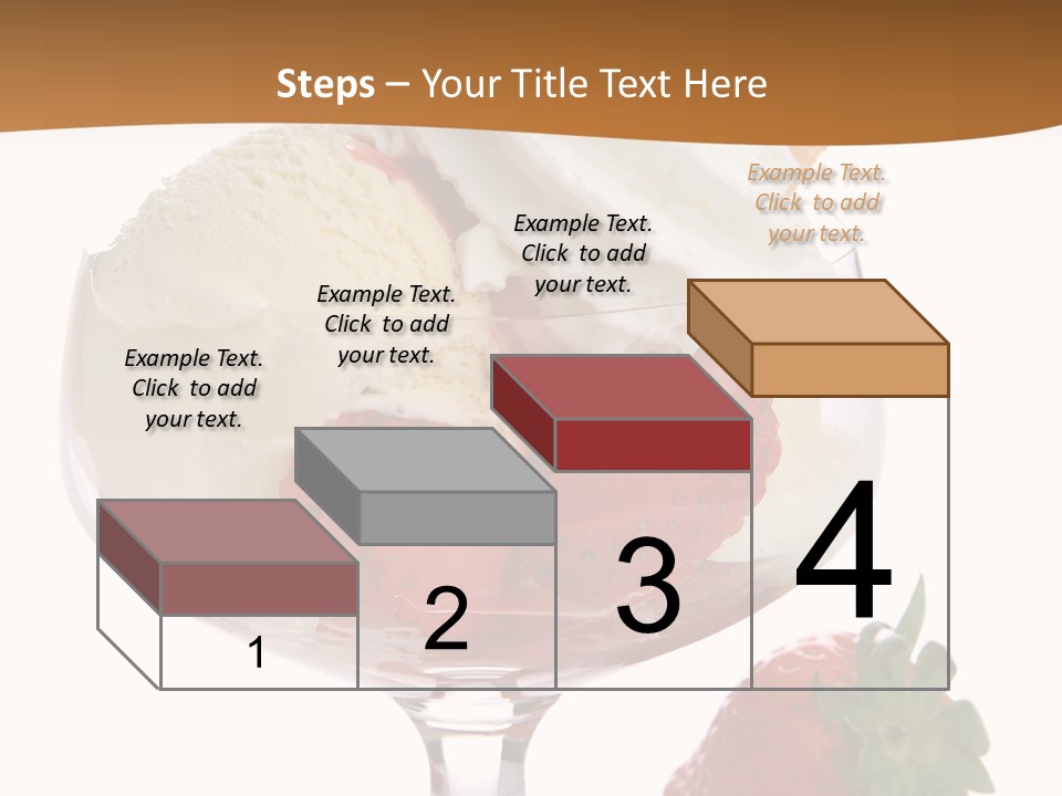 Frozen Dessert Vanilla PowerPoint Template