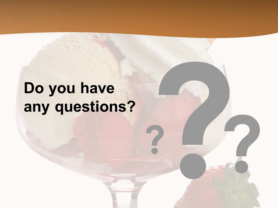 Frozen Dessert Vanilla PowerPoint Template