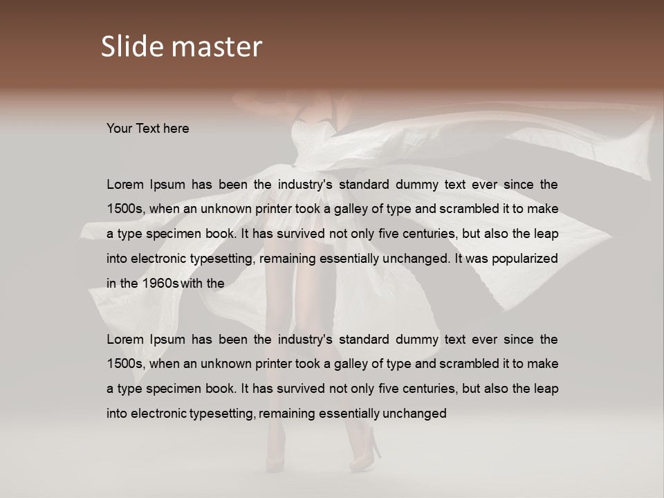 Portrait Hair Beauty PowerPoint Template