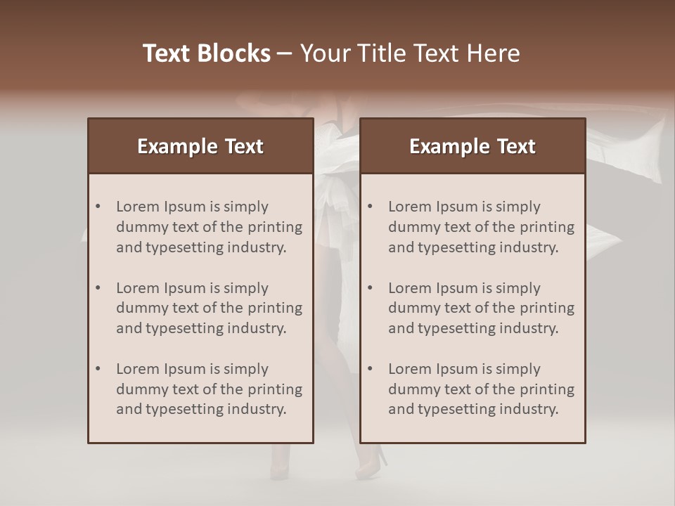 Portrait Hair Beauty PowerPoint Template