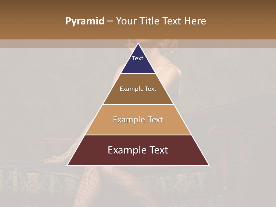 Fascinating Golden Portrait PowerPoint Template