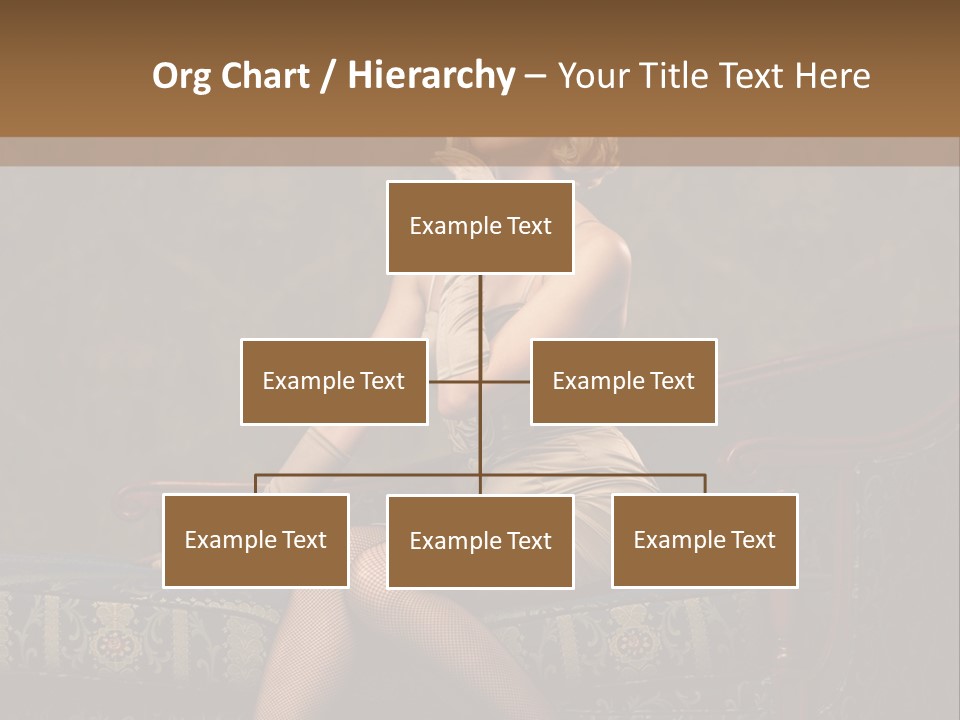 Fascinating Golden Portrait PowerPoint Template