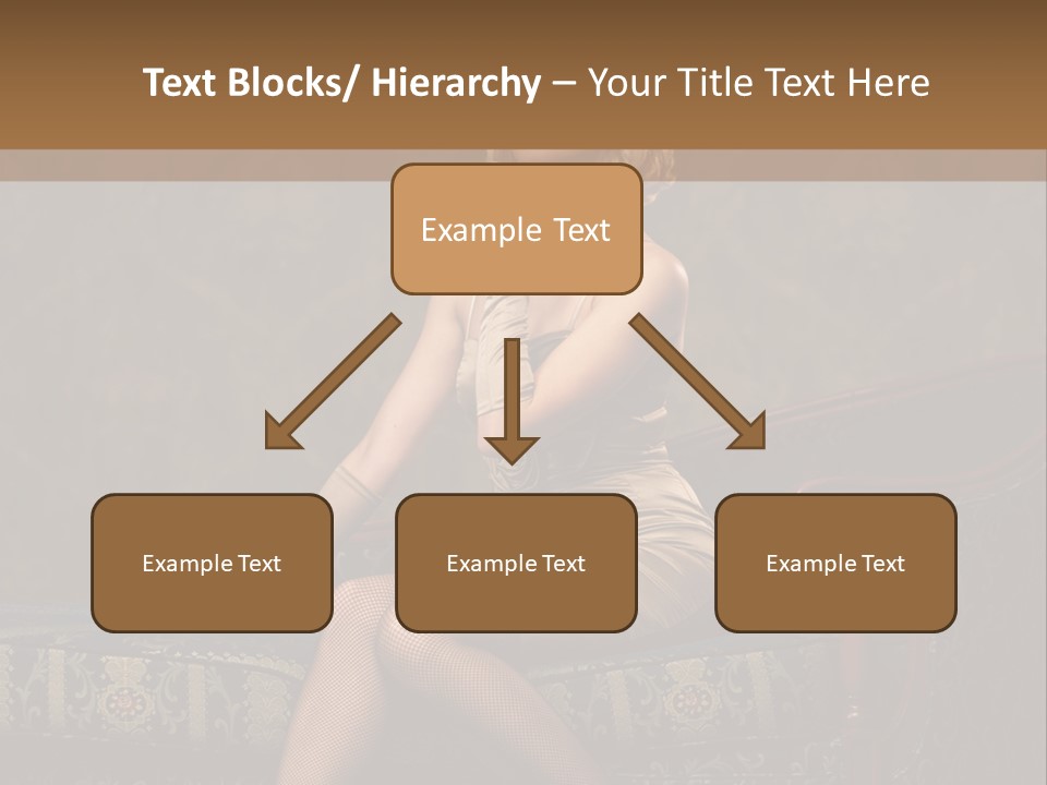 Fascinating Golden Portrait PowerPoint Template