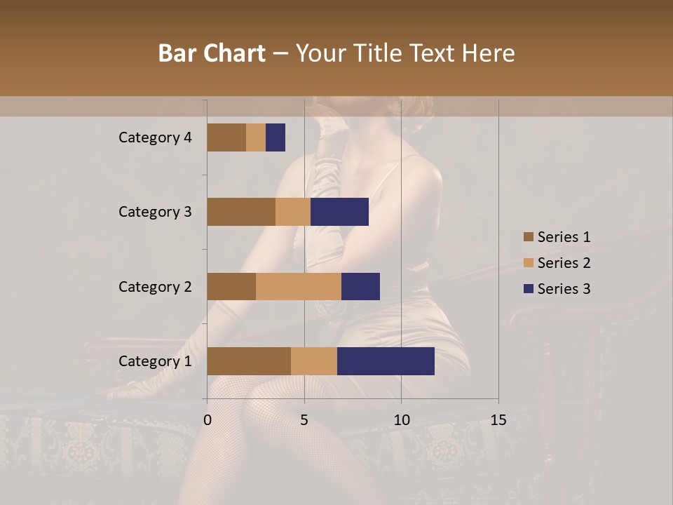 Fascinating Golden Portrait PowerPoint Template