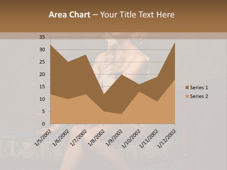 Fascinating Golden Portrait PowerPoint Template