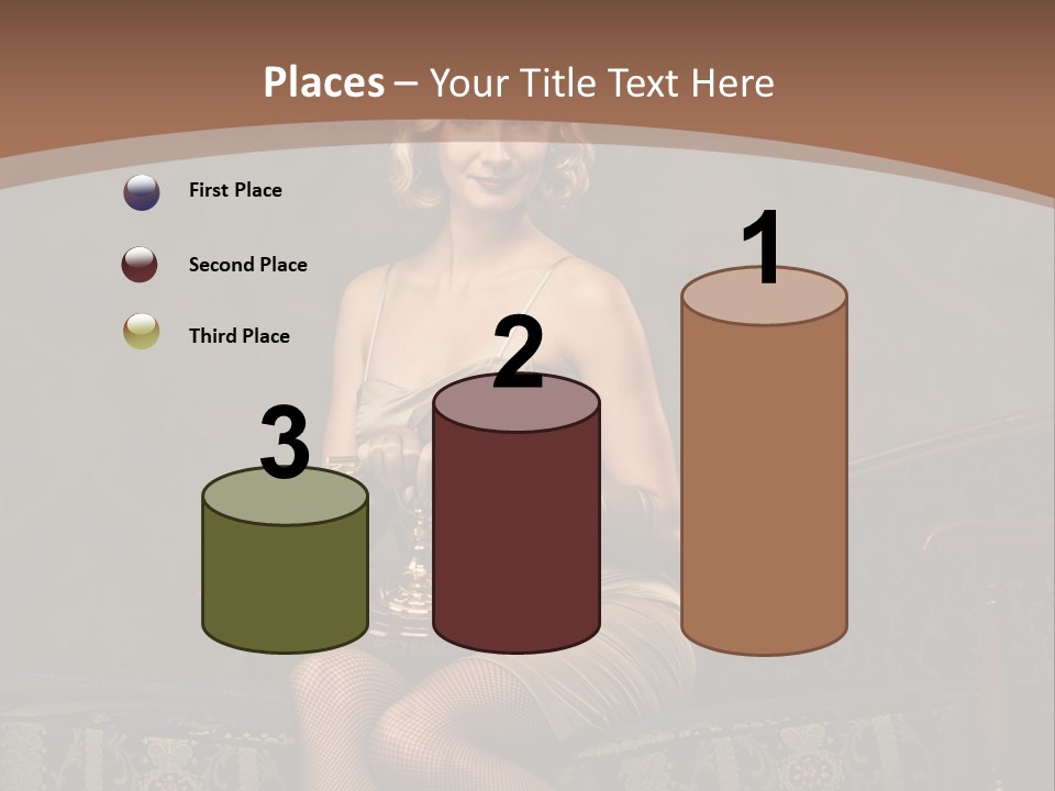 Female Make Up Woman PowerPoint Template