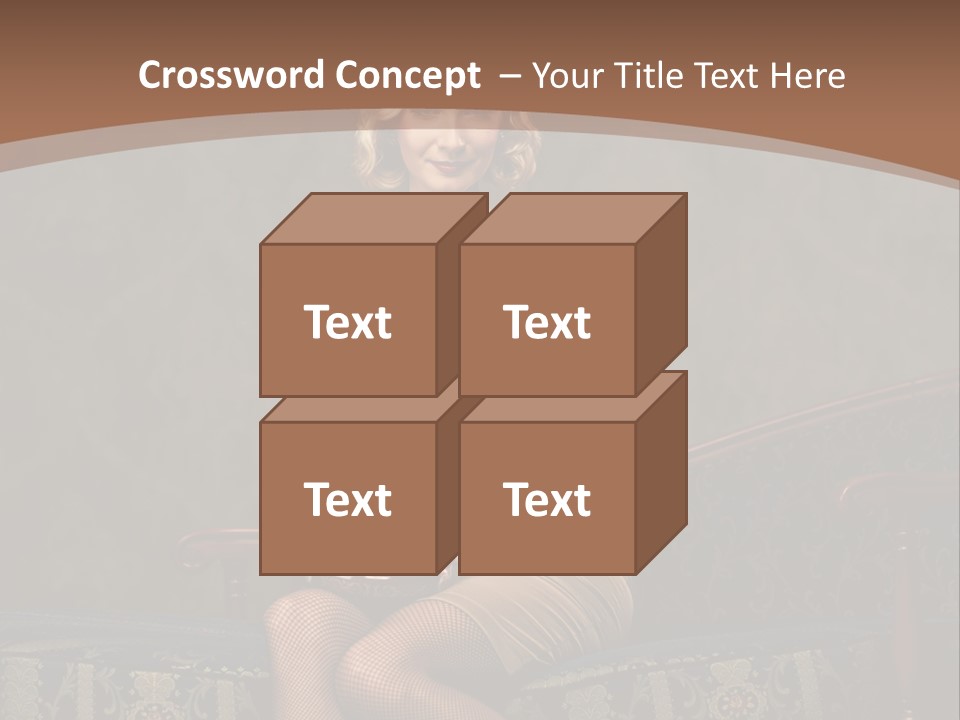 Female Make Up Woman PowerPoint Template