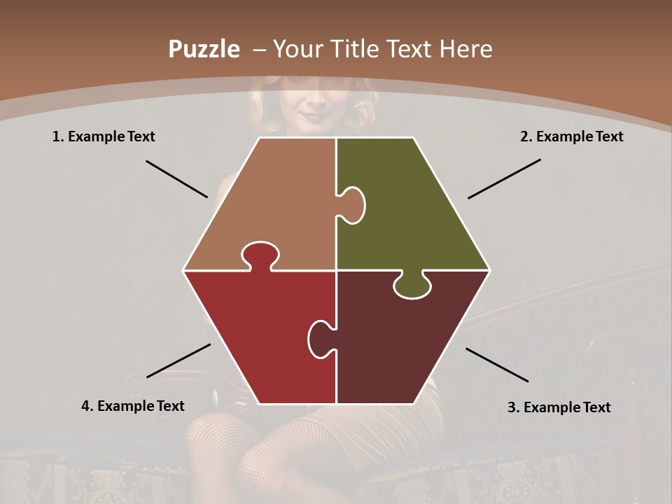 Female Make Up Woman PowerPoint Template