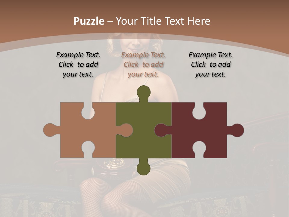 Female Make Up Woman PowerPoint Template