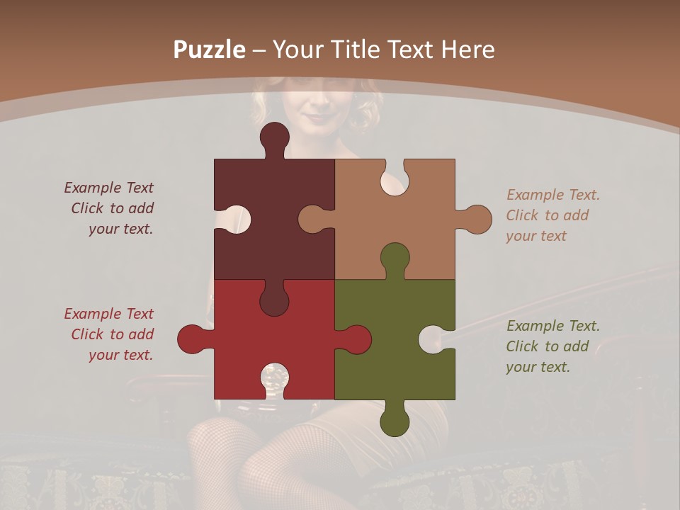 Female Make Up Woman PowerPoint Template