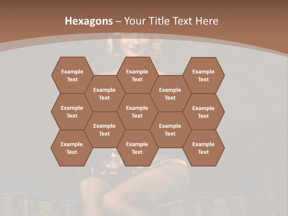 Female Make Up Woman PowerPoint Template