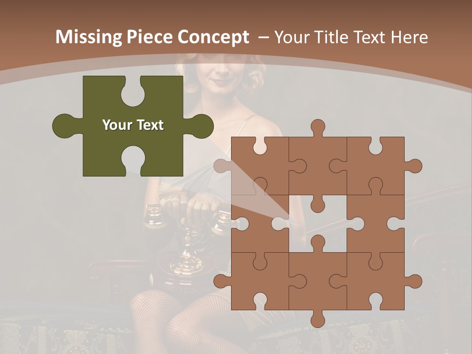 Female Make Up Woman PowerPoint Template