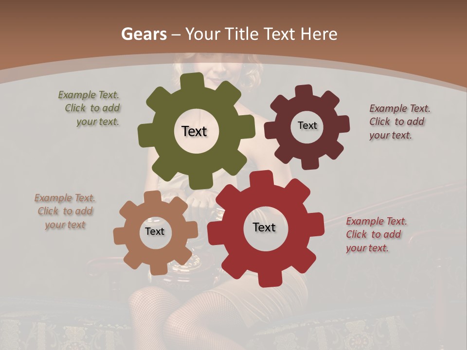 Female Make Up Woman PowerPoint Template