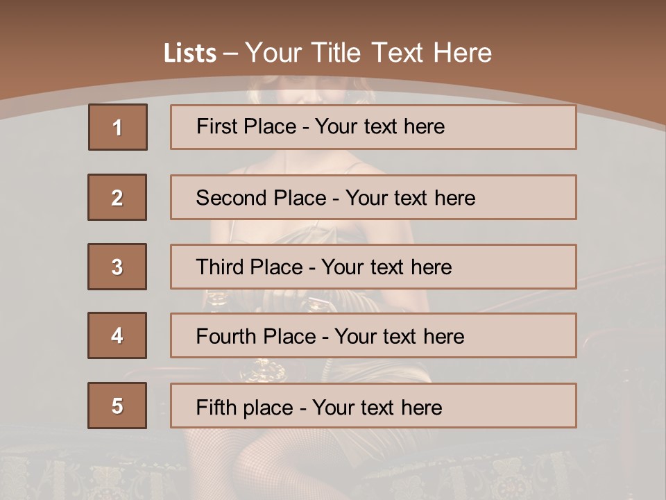 Female Make Up Woman PowerPoint Template