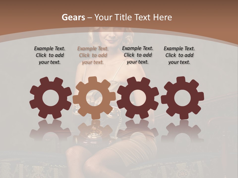 Female Make Up Woman PowerPoint Template