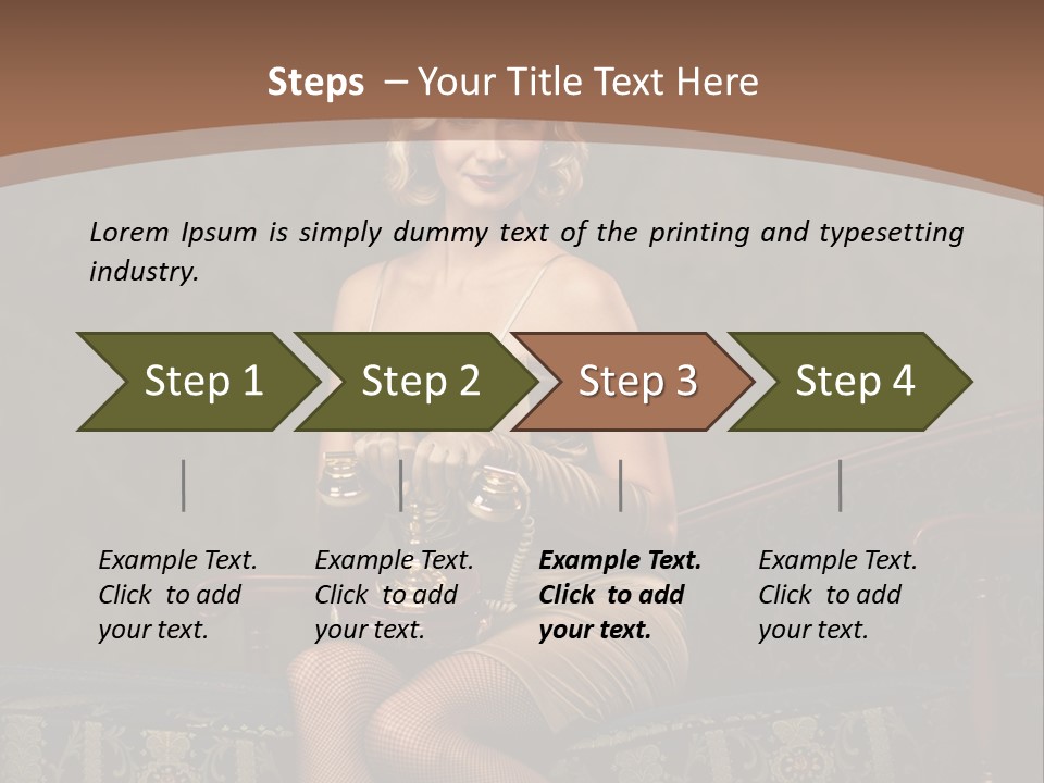 Female Make Up Woman PowerPoint Template