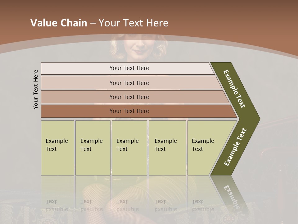 Female Make Up Woman PowerPoint Template