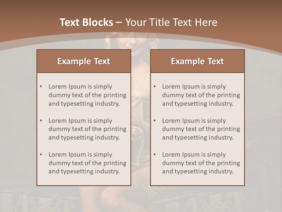 Female Make Up Woman PowerPoint Template