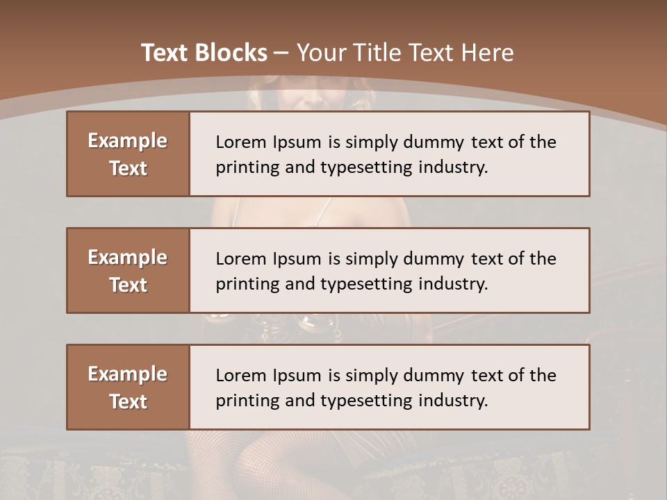 Female Make Up Woman PowerPoint Template