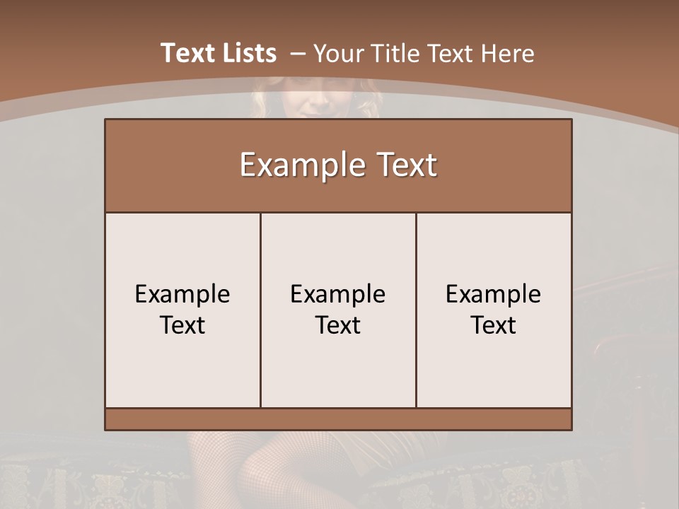 Female Make Up Woman PowerPoint Template