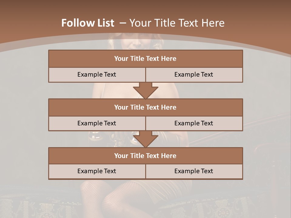 Female Make Up Woman PowerPoint Template