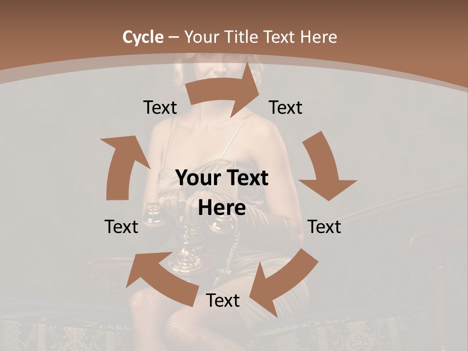 Female Make Up Woman PowerPoint Template