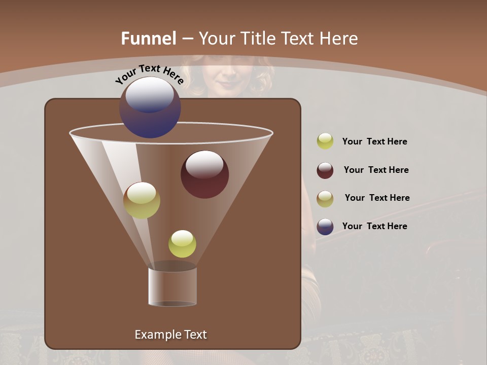 Female Make Up Woman PowerPoint Template