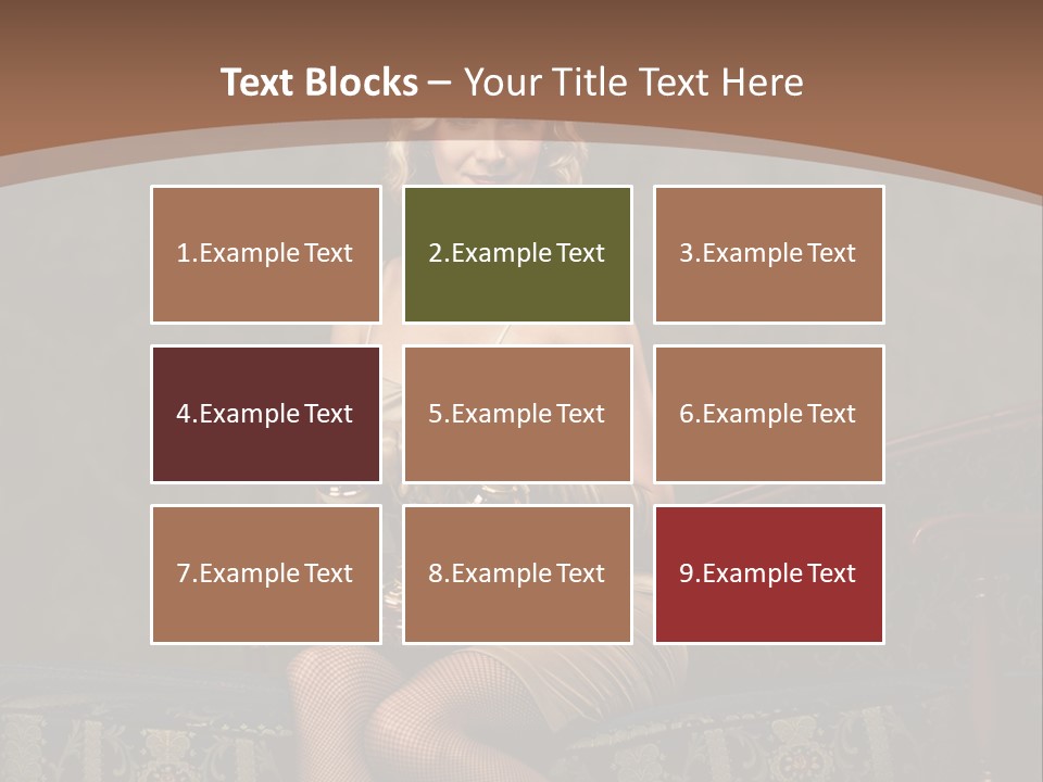 Female Make Up Woman PowerPoint Template