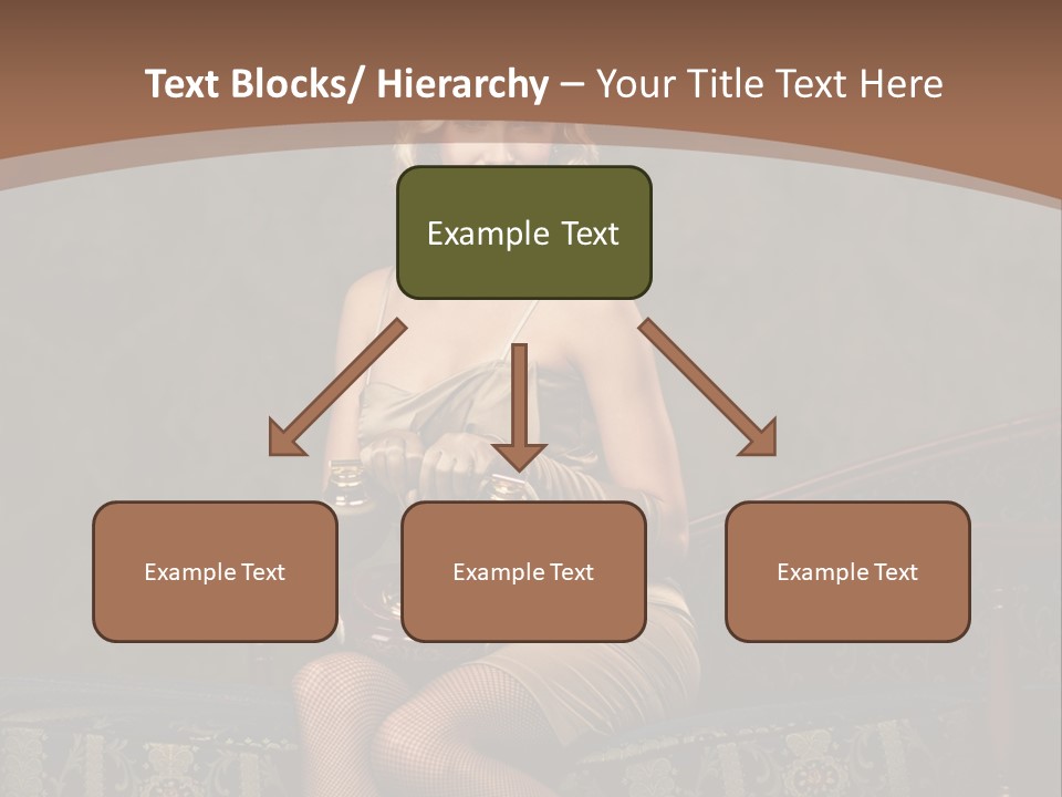 Female Make Up Woman PowerPoint Template