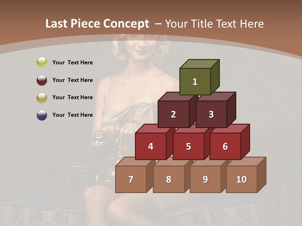 Female Make Up Woman PowerPoint Template