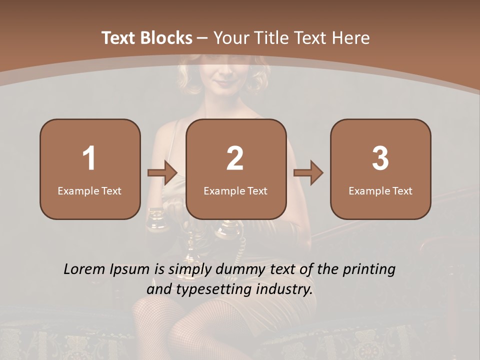 Female Make Up Woman PowerPoint Template