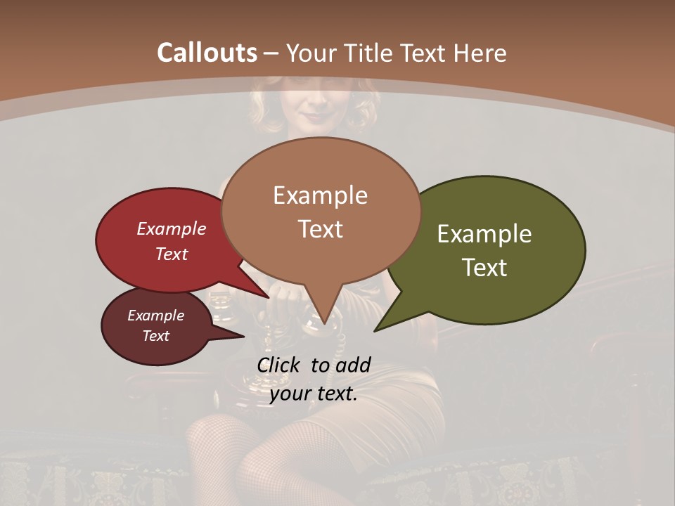 Female Make Up Woman PowerPoint Template