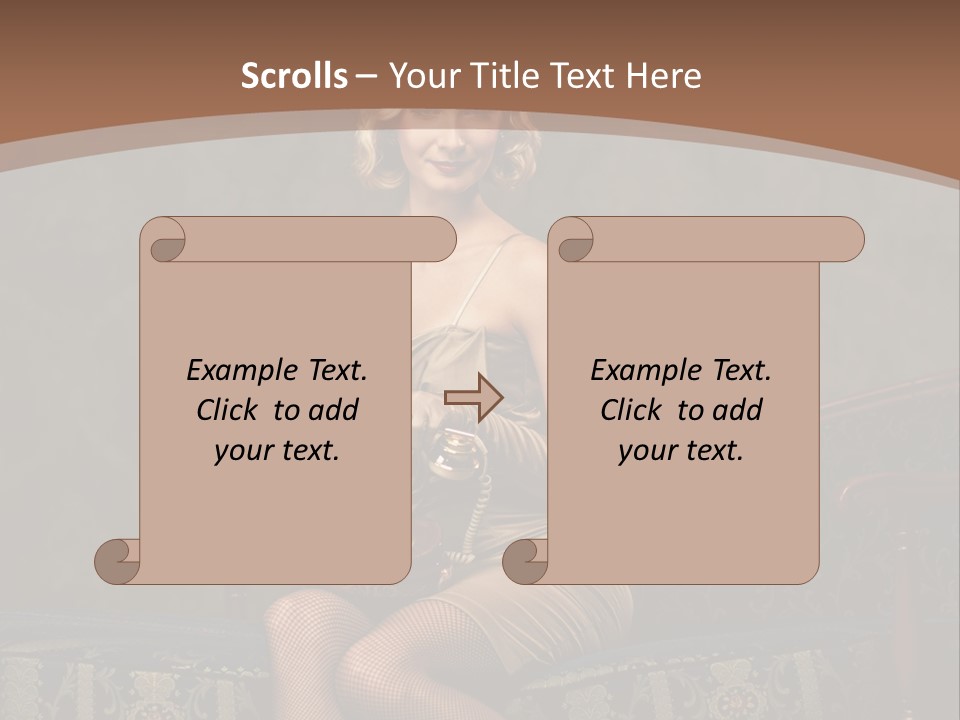Female Make Up Woman PowerPoint Template