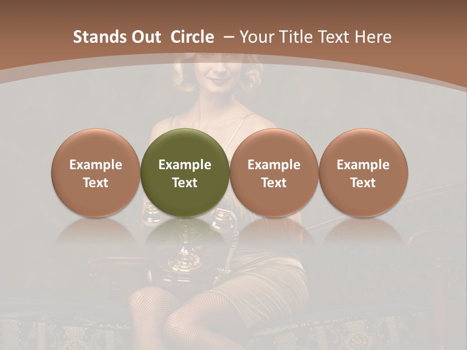 Female Make Up Woman PowerPoint Template