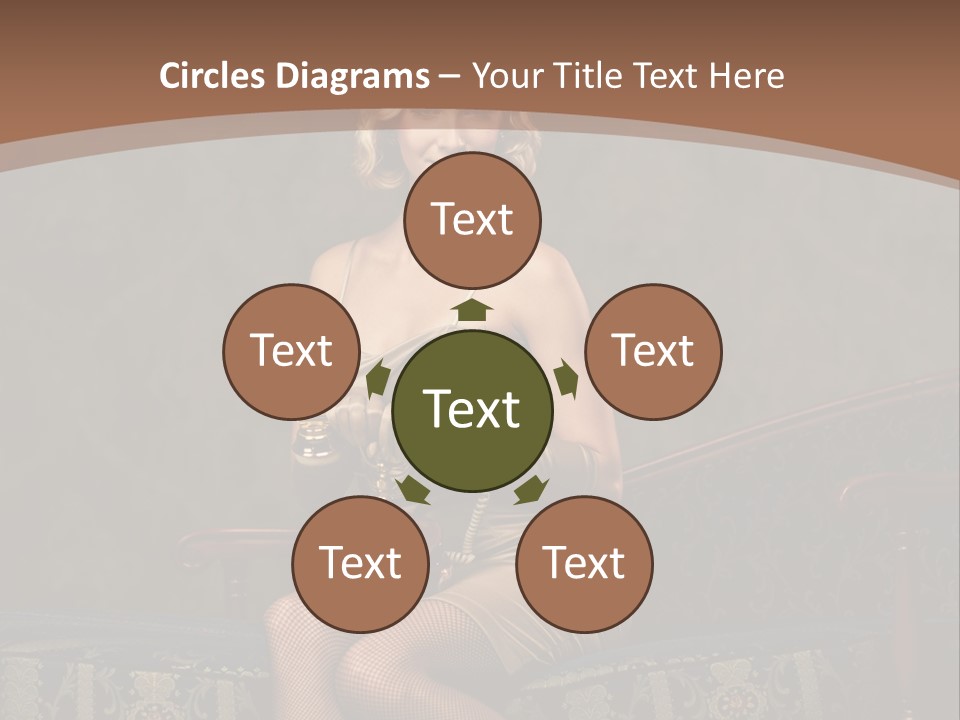 Female Make Up Woman PowerPoint Template