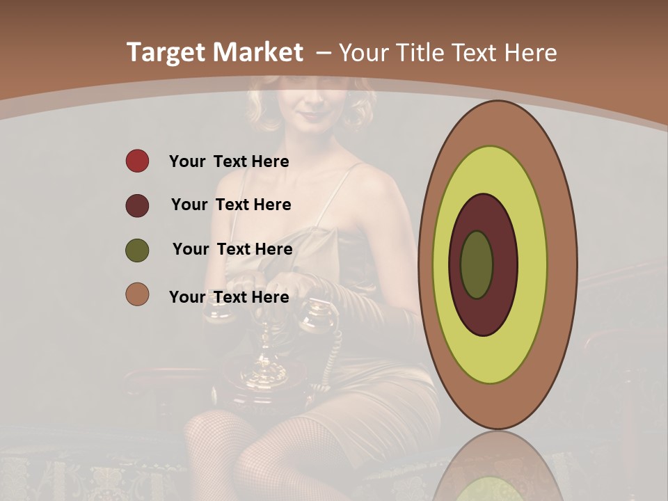 Female Make Up Woman PowerPoint Template