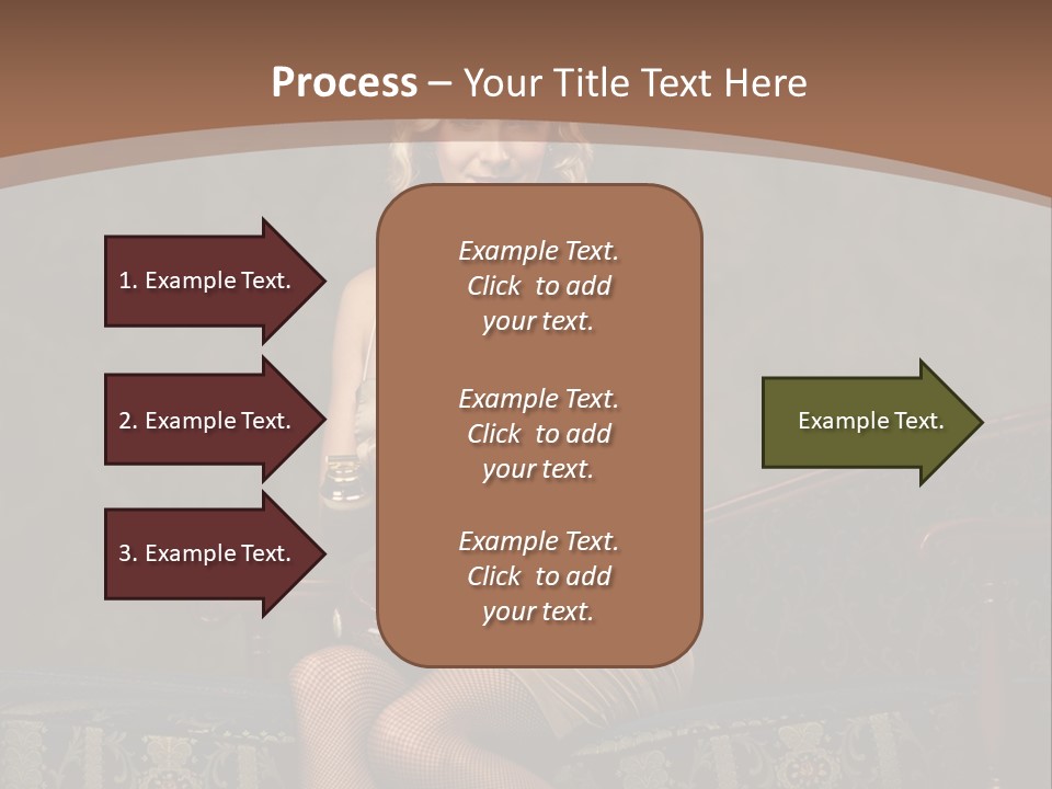 Female Make Up Woman PowerPoint Template