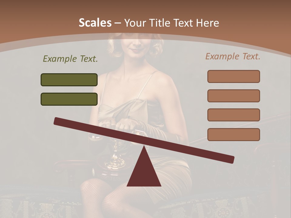 Female Make Up Woman PowerPoint Template