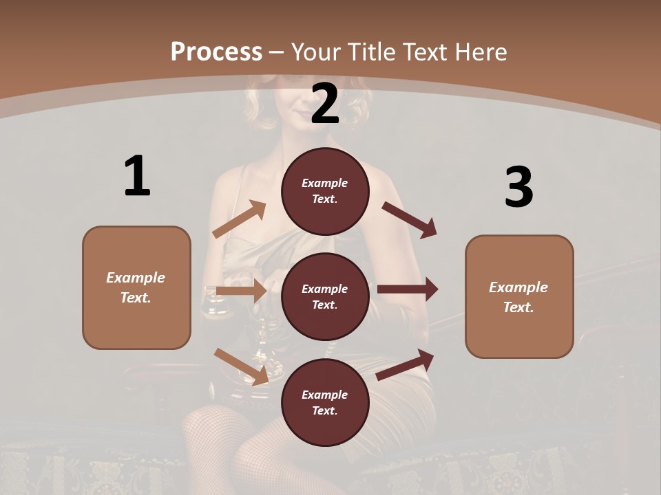 Female Make Up Woman PowerPoint Template