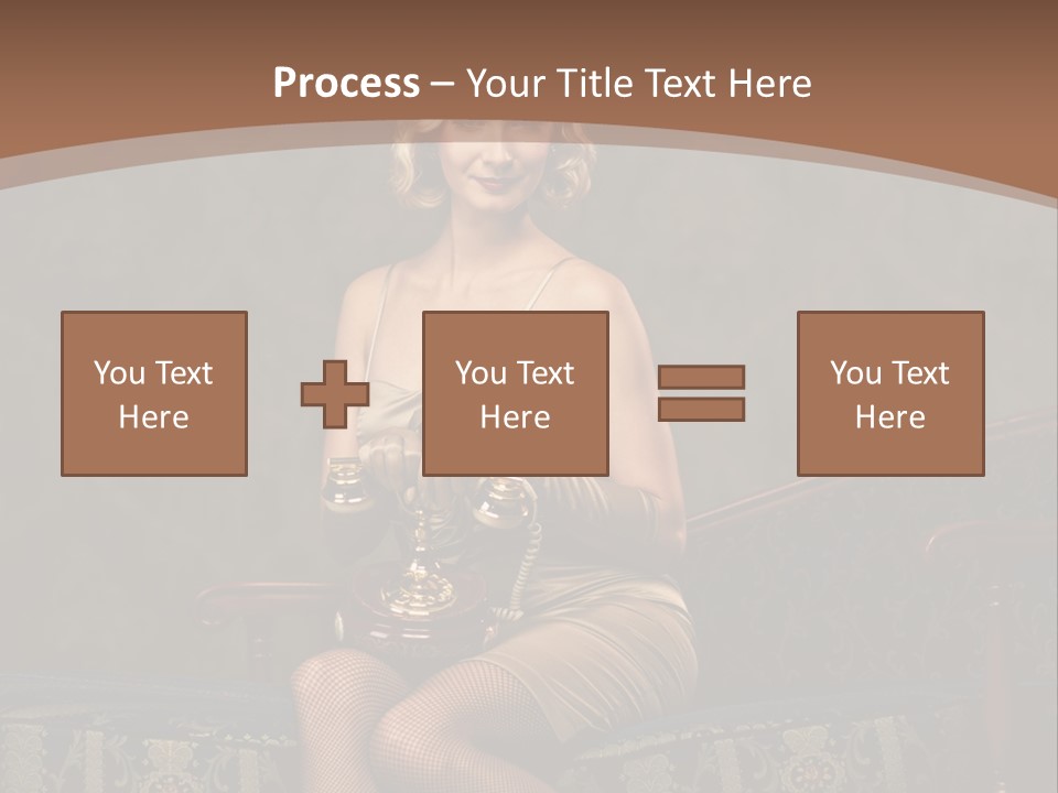Female Make Up Woman PowerPoint Template