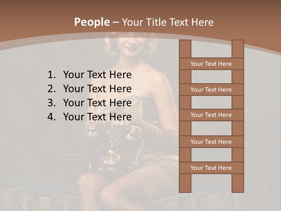 Female Make Up Woman PowerPoint Template