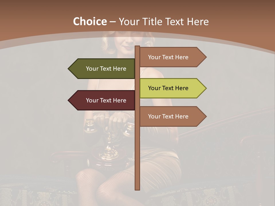 Female Make Up Woman PowerPoint Template