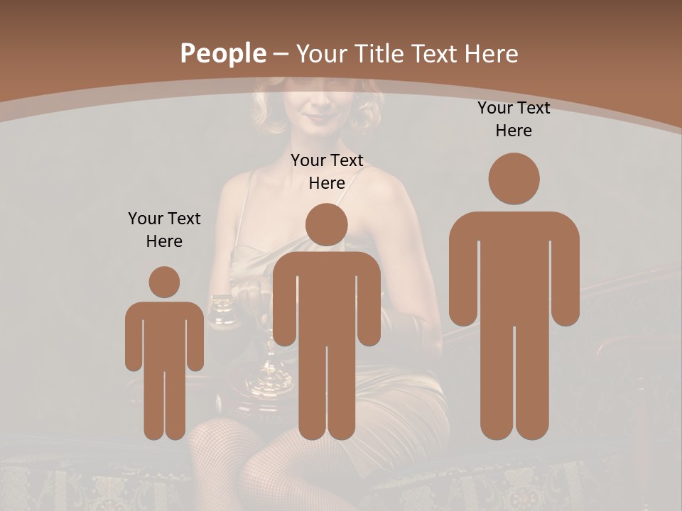 Female Make Up Woman PowerPoint Template